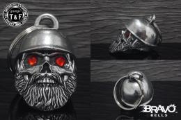 Bravo Bells(ブラボーベル) Helmet Skull Biker Diamond Bell(ヘルメットスカルバイカーダイヤモンドベル) BB-110