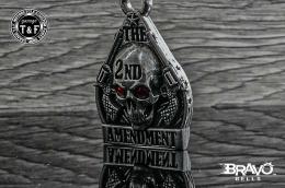 Bravo Bells(ブラボーベル) The 2nd Amendment Diamond Keychain(アメリカ合衆国憲法・修正第2条ダイヤモンドキーホルダー) BBK-15