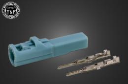 050型　2極カプラー&端子セット(オス)　