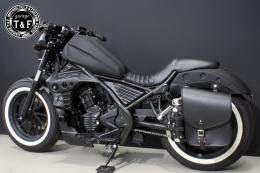 レブル250　純正&コンバットリアフェンダー用サドルバック&ポータブルガソリン缶SET