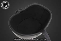 ハーフヘルメット　BAD BONE(バッドボーン)　マットブラック