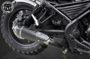 レブル250　コンバットマフラー(カーボン柄)シングルKIT