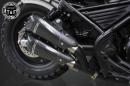 レブル250　コンバットマフラー(カーボン柄)ツインKIT