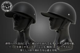 ハーフヘルメット　BAD BONE(バッドボーン)　マットブラック