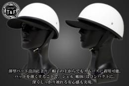 ハーフヘルメット　BAD BONE(バッドボーン)　ホワイト