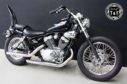 ビラーゴ250　極太φ38シーシーバーロング(ブラック)純正フェンダー専用