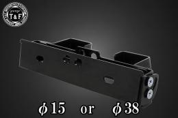 シーシーバー用ナンバーブラケットKIT & ブレットテールランプ(マットブラック)スモーククラシックレンズ