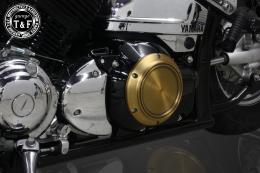 ドラッグスター400　ダミープライマリーカバー(ブラック/I)