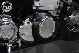 ドラッグスター400　ダミープライマリーカバー(マットブラック/D)