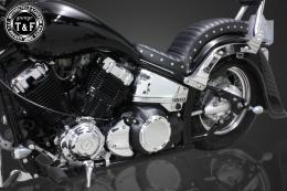 ドラッグスター400　ダミープライマリーカバー(マットブラック/D)