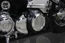 ドラッグスター400　ダミープライマリーカバー(マットブラック/G)