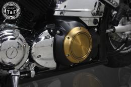 ドラッグスター400　ダミープライマリーカバー(マットブラック/I)