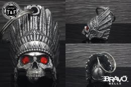 Bravo Bells(ブラボーベル) Indian Skull Diamond Bell(インドの頭蓋骨ダイヤモンドベル) BB-74
