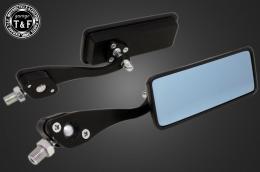 スクエアサイドミラー(ブラック)ボールジョイントタイプ(左右セット)