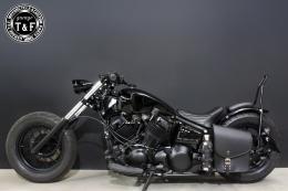 ドラッグスター400　カスタムフェンダー用サドルバックサポートステー(サイドナンバーKIT対応品)