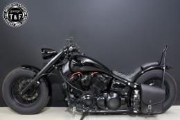 ドラッグスター400　カスタムフェンダー用サドルバック&ポータブルガソリン缶SET(サイドナンバーKIT非対応)