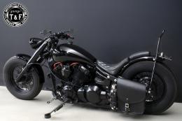 ドラッグスター400　カスタムフェンダー用サドルバック&ポータブルガソリン缶SET(サイドナンバーKIT非対応)