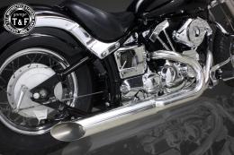 ドラッグスター400　2in1スラッシュカットマフラー(ステンレス)