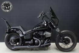 ドラッグスター400　2in1スラッシュカットマフラー(ブラック)