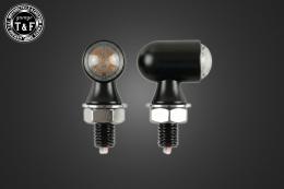 超小型マイクロウィンカー(LED)ブラック　クリアーレンズ仕様