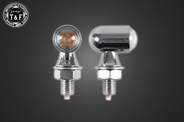 超小型マイクロウィンカー(LED)メッキ　クリアーレンズ仕様　+　各種ステーSET