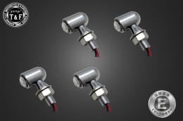 超小型マイクロウィンカー(LED)メッキ　クリアーレンズ仕様　+　各種ステーSET