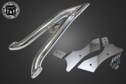 スラッシャー400　極太φ38シーシーバーロング(メッキ)純正フェンダー専用