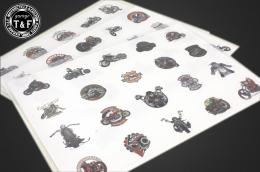 ステッカーC/(モーターサイクルシリーズ)　防水仕様