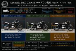 W230/メグロS1　ツインサスペンション265mm(メッキ)