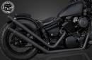ドラッグスター250　アップトランペットマフラー(ブラック)