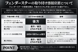 ドラッグスター400　フラットフェンダーKIT(ロング)　