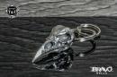 Bravo Bells(ブラボーベル) Raven Skull Keychain(レイブンスカル(烏の骸骨)キーホルダー) BBK-05