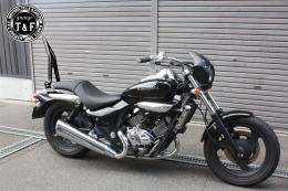 エリミネーター250V　極太φ38シーシーバーロング(ブラック)純正フェンダー専用