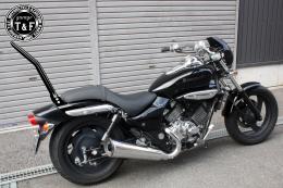 エリミネーター250V　極太φ38シーシーバーロング(ブラック)純正フェンダー専用