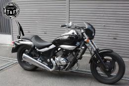 エリミネーター250V　極太φ38シーシーバーミディアム(ブラック)純正フェンダー専用