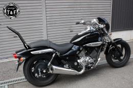 エリミネーター250V　極太φ38シーシーバーミディアム(ブラック)純正フェンダー専用