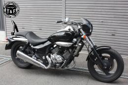 エリミネーター250V　極太φ38シーシーバーショート(ブラック)純正フェンダー専用