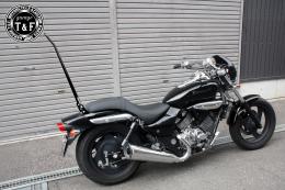 エリミネーター250V　純正フェンダー専用シーシーバーロング(ブラック)