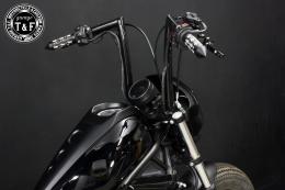 レブル250(2017〜2019年)ABS搭載モデル　極太バットマンハンドル　14インチ(ブラック)&ワイヤーセット