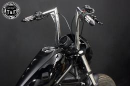 レブル250(2017〜2019年)ABS搭載モデル　極太バットマンハンドル　14インチ(メッキ)&ワイヤーセット